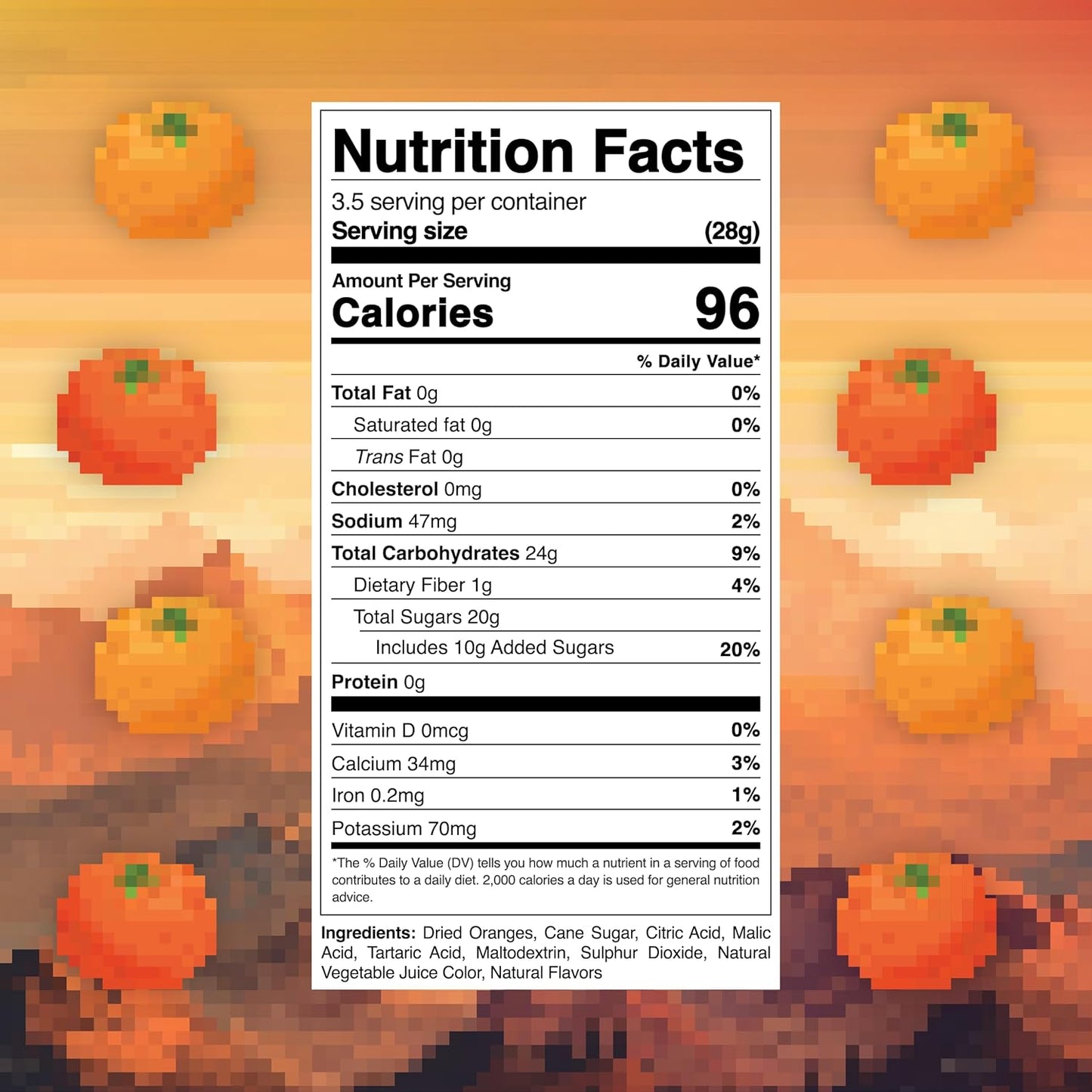 Level 4 Souranges Dried Fruit Sour Snack by Final Boss