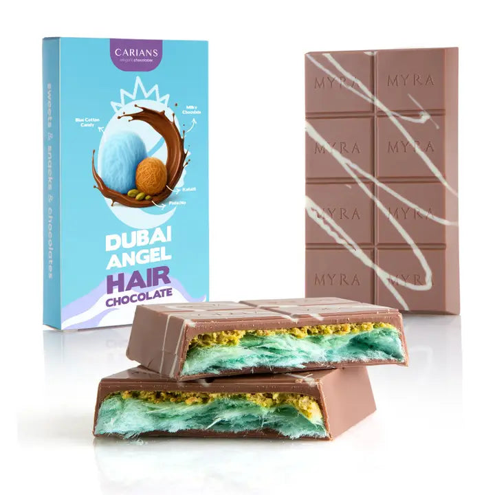 New Blue Sky Viral Angel Hair Dubai Chocolate Cotton Candy