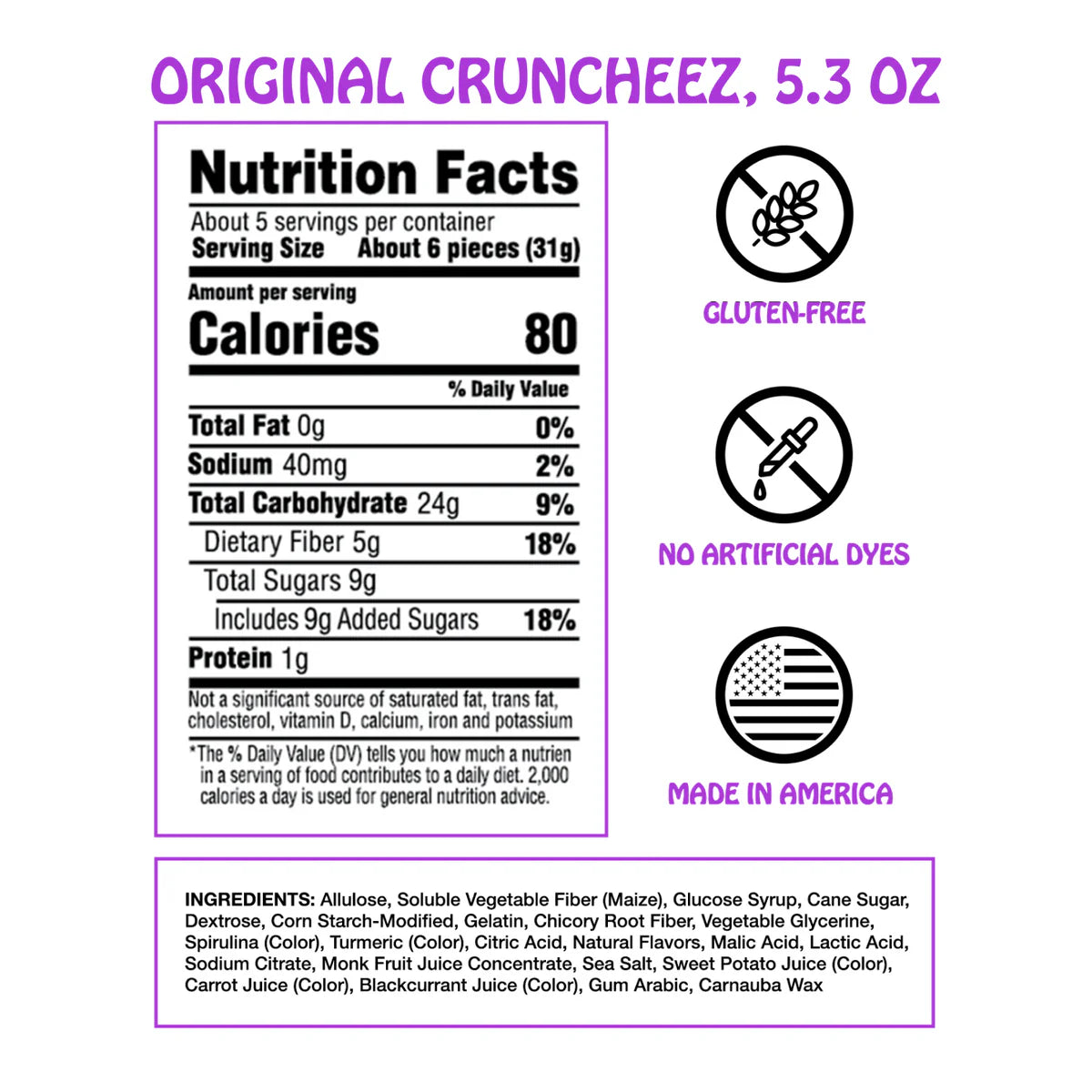 Original Gummy Cruncheez by Rotten 1.8oz