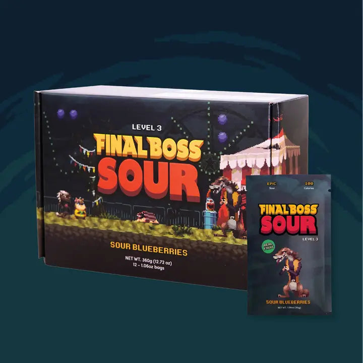 Level 3 Blueberries Dried Fruit Sour Snack by Final Boss