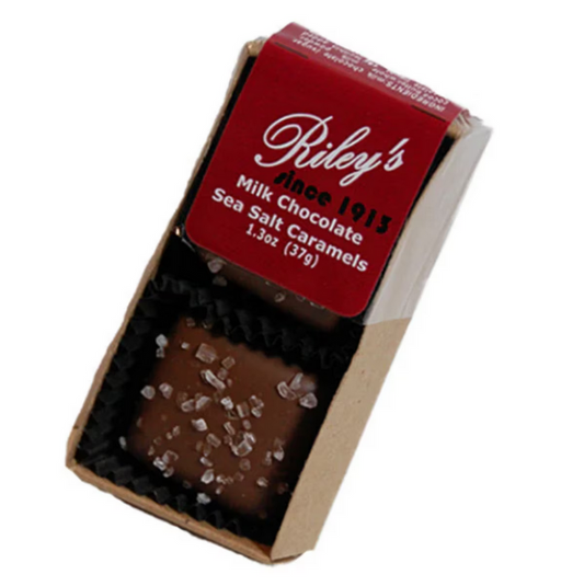 Milk Chocolate Vanilla Caramel with Sea Salt Candies by Riley's