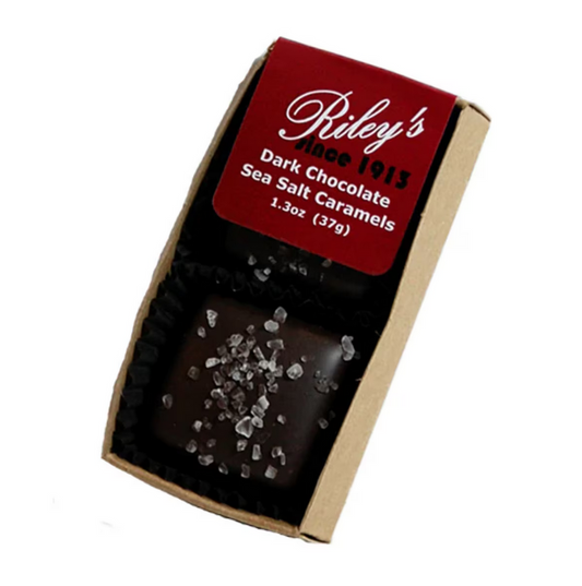 Dark Chocolate Vanilla Caramel with Sea Salt Candies by Riley's