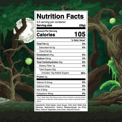 Level 4 Green Apple Dried Fruit Sour Snack by Final Boss