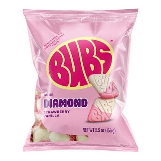 BUBS Swedish Foam Candy Strawberry Vanilla Diamond