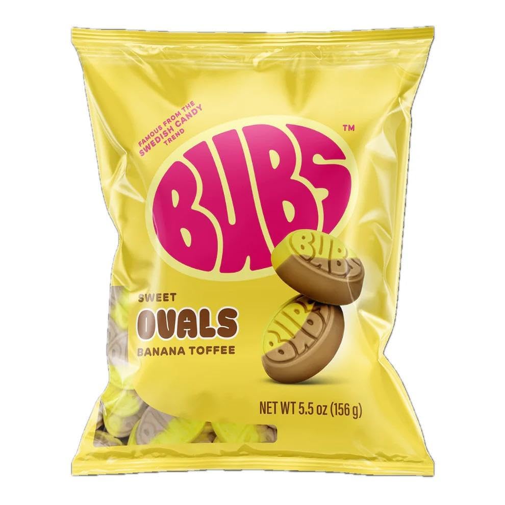 BUBS Swedish Foam Candy Banana Toffee
