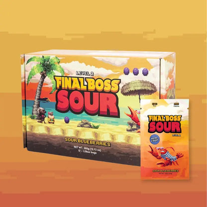 Level 2 Blueberries Dried Fruit Sour Snack by Final Boss
