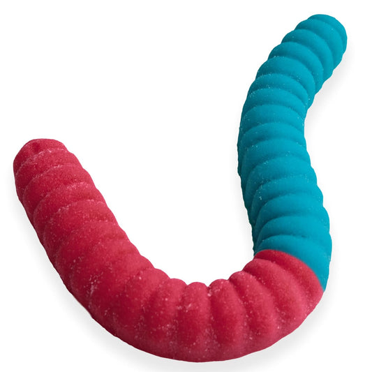 Giant Sour Gummy Worm 2lb Cherry/Blue Raspberry