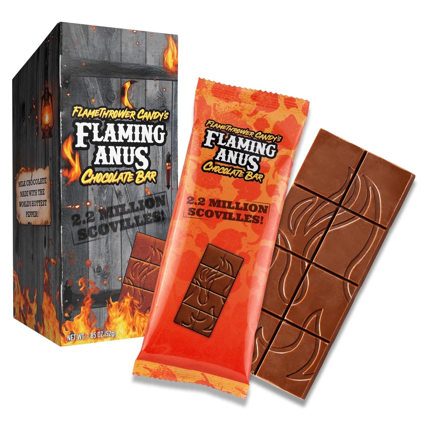 Flaming Anus Chocolate Bar by FlameThrower Candy's