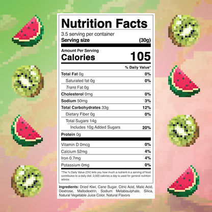 Level 3 Watermelon Kiwis Dried Fruit Snacks by Final Boss