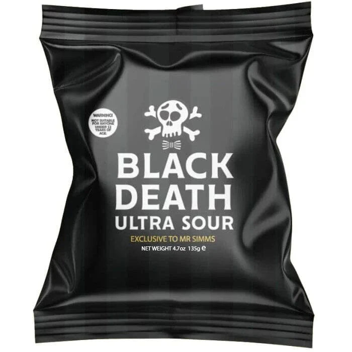 Mr. Simms Sweet Shoppe: Black Death Ultra Sour Hard Candy