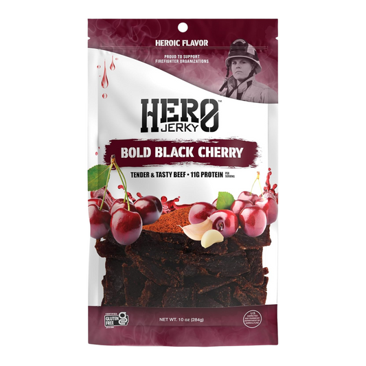 Black cherry Beef Jerky by Hero Jerky