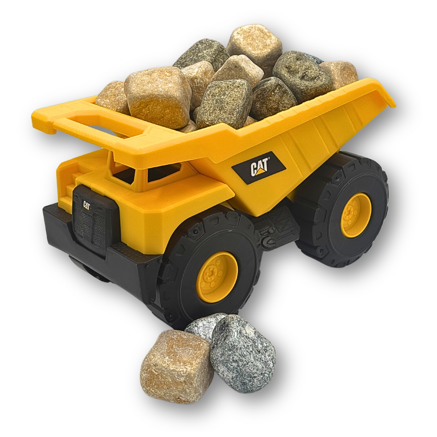 ChocoBoulders in a CAT Dump Truck