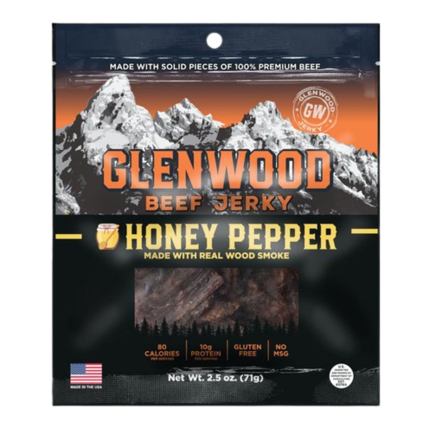 Honey Pepper Beef Jerky by Glenwood