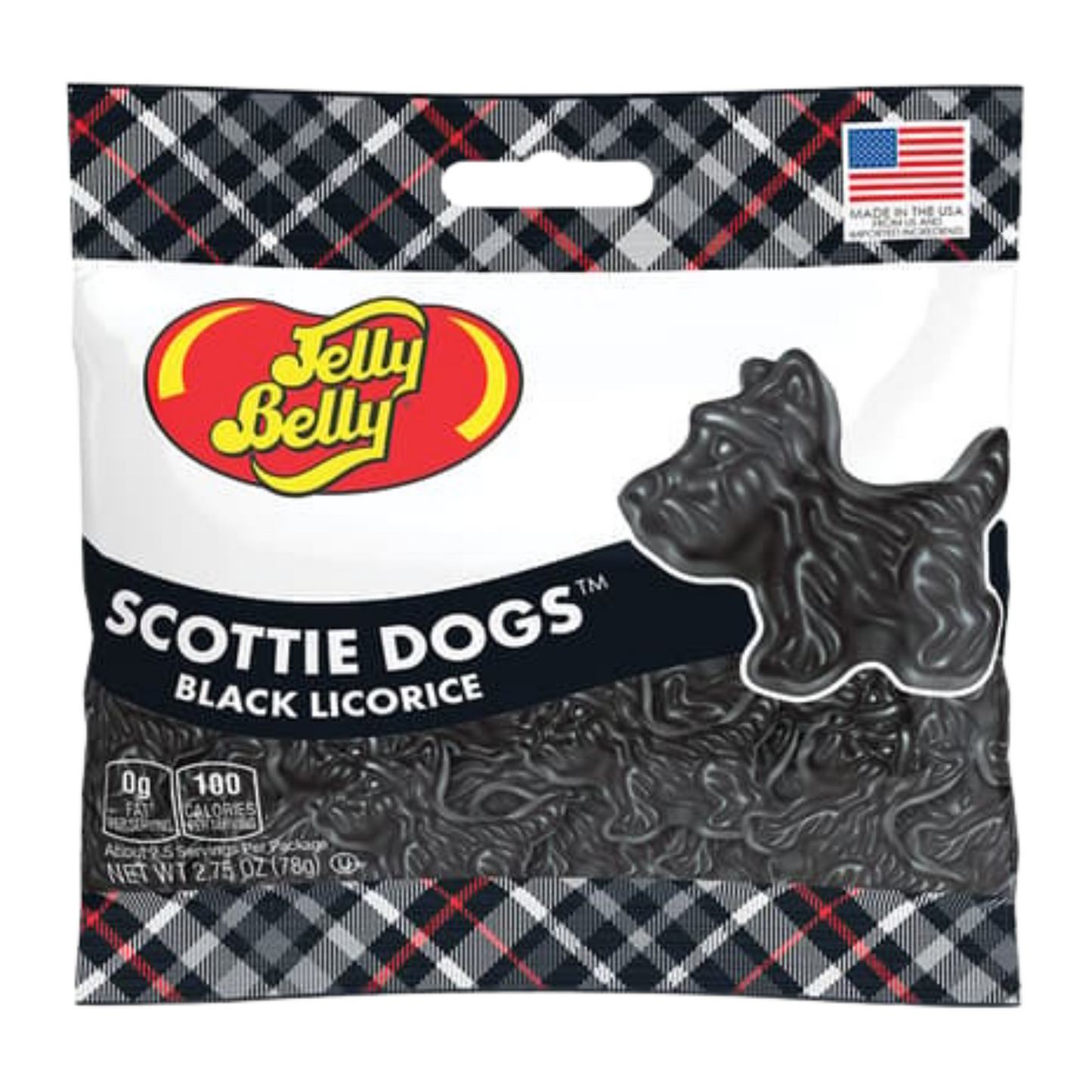 Black Licorice Scottie Dogs by Jelly Belly