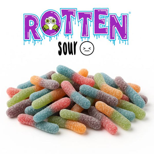 Sour Gummy  Worms by Rotten  1.8oz