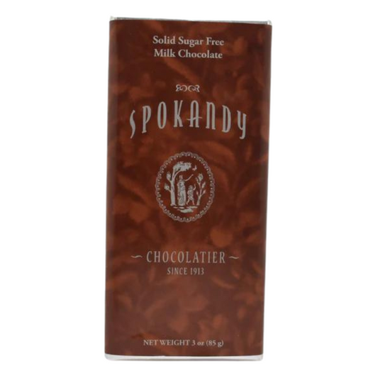 Milk Chocolate (Sugar-Free) Candy Bar by Spokandy