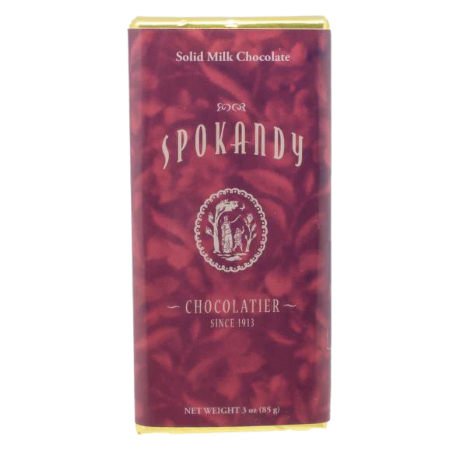 Solid Milk Chocolate Candy Bar by Spokandy