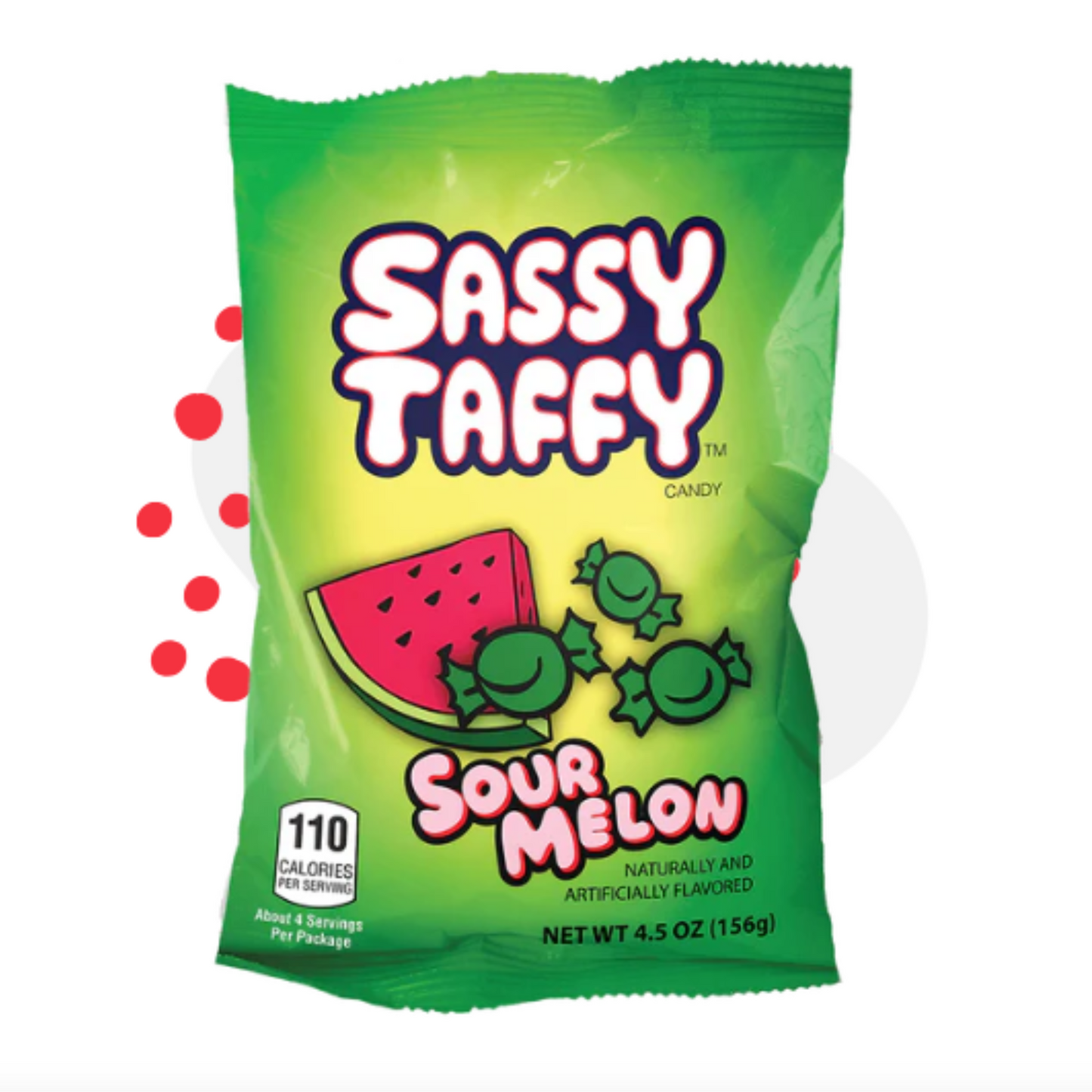 Sour Watermelon Salt Water Taffy by Sassy Taffy