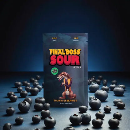 Level 3 Blueberries Dried Fruit Sour Snack by Final Boss